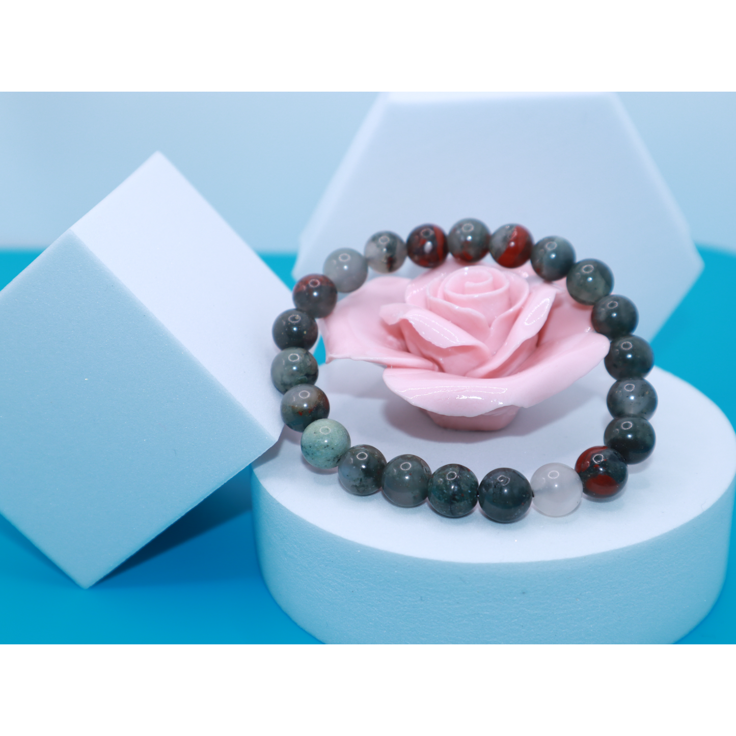 African Bloodstone Crystal Bracelet - Harmony